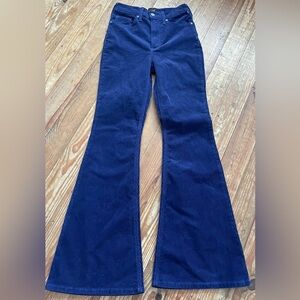 NWT Free People Lee Corduroy High Rise Flare pants